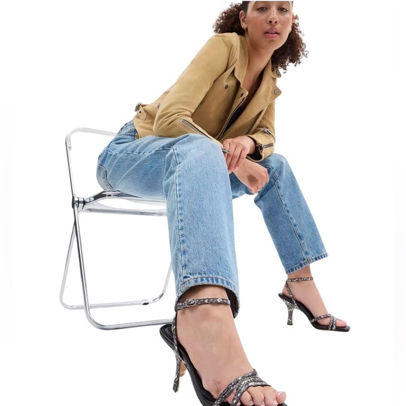 NWT COACH Kelsey Snake Embossed Leather Sandals 8.5B - Picture 4 of 6